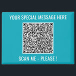 Aimant Votre code QR et le texte personnalisé Surprise Ma<br><div class="desc">Choisissez des couleurs et des polices - Magnet Your Special QR Code Info and Custom Text Personnalisé Modern Magnets / Cadeau - Ajouter votre QR Code - Image ou logo - photo / Texte - Nom ou autre info / message - Redimensionner et déplacer ou supprimer / Ajouter des éléments...</div>