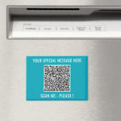 Aimant Votre code QR et le texte personnalisé Surprise Ma (In Situ (Lave-vaisselle))