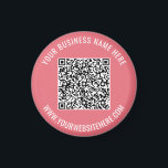 Aimant Votre code QR personnalisé Texte et couleurs Magne<br><div class="desc">Couleurs et polices personnalisées - Votre code QR et votre texte personnalisé Professionnel Nom professionnel Site Web Promotionnel Fournitures / Cadeau de l'entreprise - Ajouter votre code QR - Image ou logo / Nom - Entreprise / Site Web ou E-mail ou téléphone - Coordonnées / Adresse - Redimensionner et déplacer...</div>