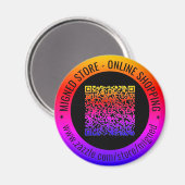 Aimant Votre code QR Texte personnalisé Promotionnel Aima (Recto/Verso)