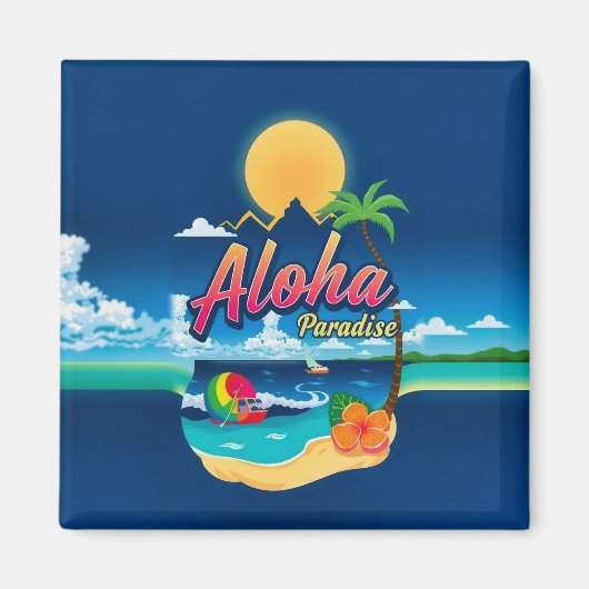 Aimant Votre échappée tropicale  (Devant)