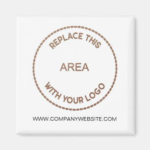 Aimant Votre entreprise Logo Site Web de l'entreprise Adr