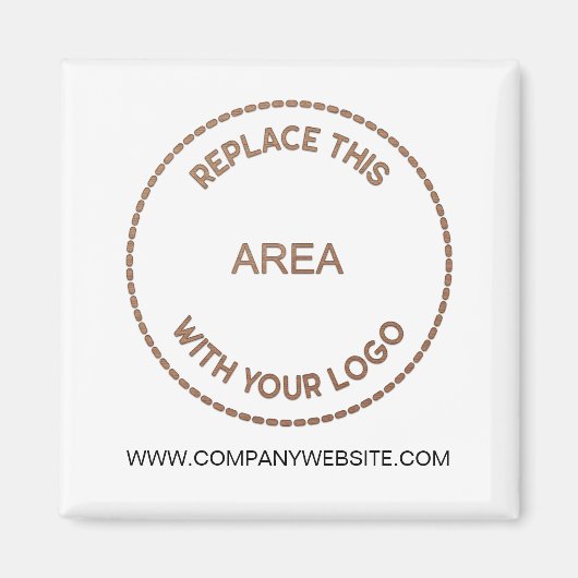 Aimant Votre entreprise Logo Site Web de l'entreprise Adr (Devant)