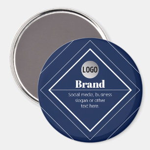 Aimant Votre logo et design moderne personnalisable Ble