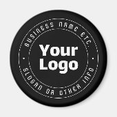 Aimant Votre logo et votre Modèle de texte modifiable | N (Devant)