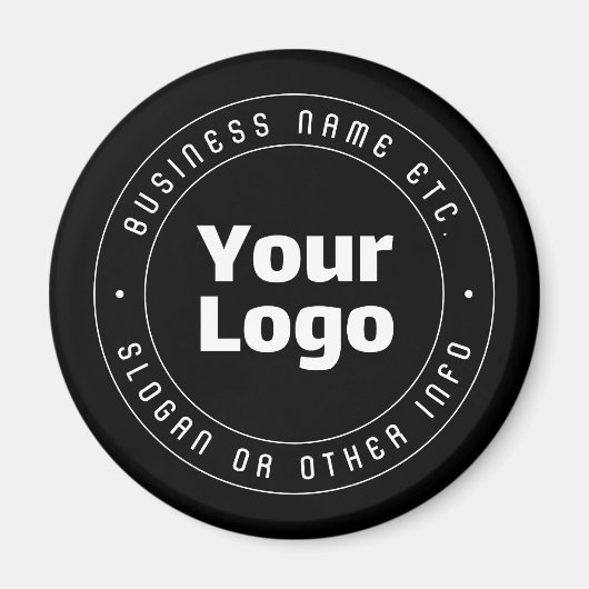 Aimant Votre logo et votre Modèle de texte modifiable | N (Devant)