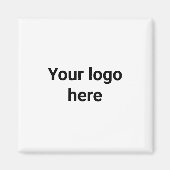 Aimant votre logo ici simple minimum classique (Devant)