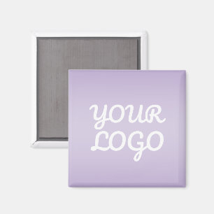 Aimant Votre logo & Moderne Simple Ombré Lavande