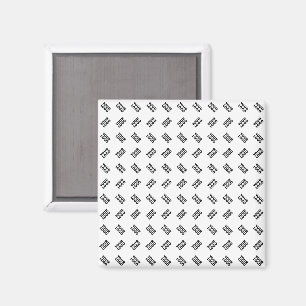 Aimant Votre logo Motif répétitif alterné simple