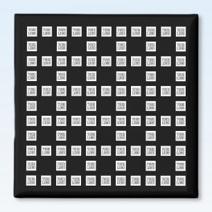 Aimant Votre logo ou image à motif répétitif unique