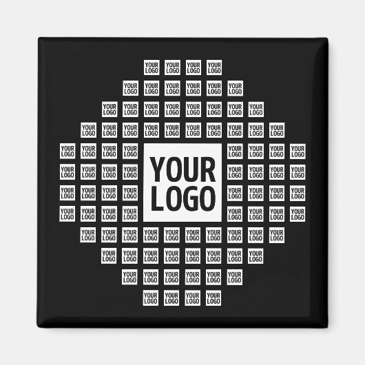 Aimant Votre logo ou image | Motif moderne unique (Devant)