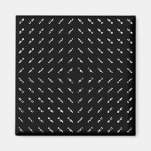 Aimant Votre logo ou image téléchargé | Motif moderne (Devant)