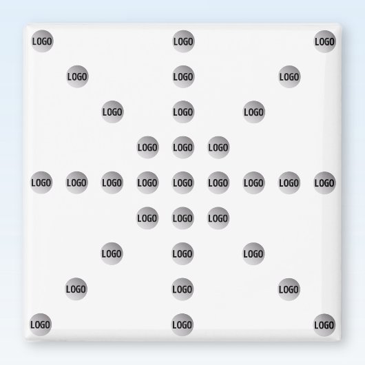 Aimant Votre logo ou toute image téléchargée | Motif étoi