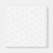 Aimant Votre logo s'allège automatiquement et se répète (Devant)