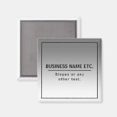 Aimant Votre nom d'entreprise ou marque, etc. (Recto/Verso)