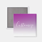 Aimant Votre nom | Script élégant (Recto/Verso)