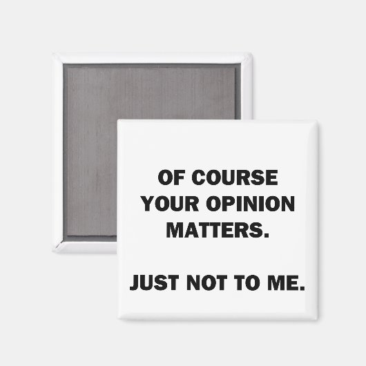 Aimant Votre opinion compte (Recto/Verso)