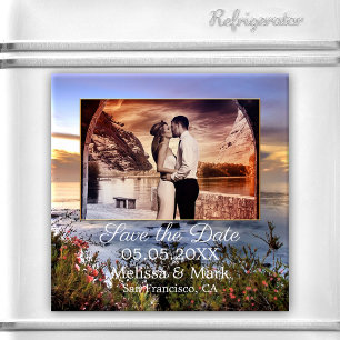 Aimant Votre photo Coucher de soleil côtier Enregistrer l