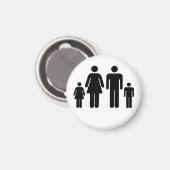 Aimant Votre photo de famille sur un  (Recto/Verso)