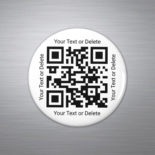 Aimant Votre QR Code Professionnel Entreprise Moderne