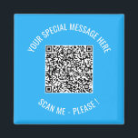 Aimant Votre QR Code Scan texte personnalisé Surprise Mag<br><div class="desc">Choisissez Couleurs et Police - Magnet Your Special QR Code Info and Custom Text Personnalisé Modern Magnets / Cadeau - Ajouter votre QR Code - Image ou logo - photo / Texte - Nom ou autre info / message - Redimensionner et déplacer ou supprimer / Ajouter des éléments - Image...</div>