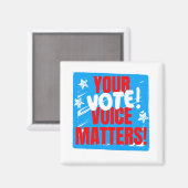 Aimant Votre Vote/Voix Compte ! (Recto/Verso)