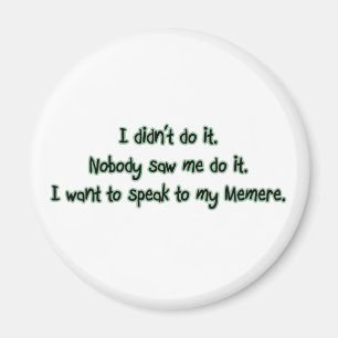 Aimant Voulez parler à Memere