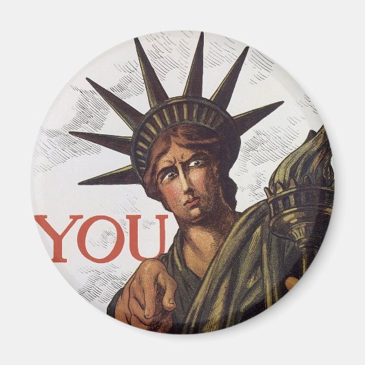Aimant Vous achetez une Liberty Bond de peur de périr (Devant)