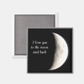 Aimant Vous Aimez À La Lune Et À L'Aimant Du Dos (Recto/Verso)