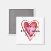 Aimant Vous Aimez Au Coeur De La Lune (Recto/Verso)