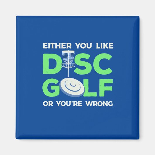 Aimant Vous Aimez Disk Golf (Devant)