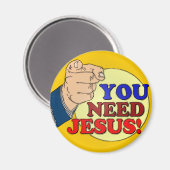 Aimant Vous Avez Besoin De Jésus ! (Recto/Verso)