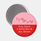 Aimant Vous avez Captcha'd My Heart (Recto/Verso)