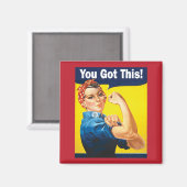 Aimant Vous Avez Ce Soutien Encourageant Rosie (Recto/Verso)