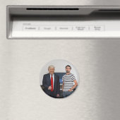 Aimant Vous avez rencontré le président Donald Trump | Aj (In Situ (Lave-vaisselle))