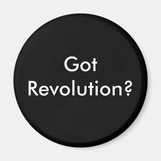 Aimant Vous avez une révolution ? (Devant)