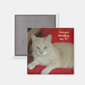 Aimant Vous bloquez ma télé (Recto/Verso)