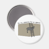 Aimant Vous, chèvre d'échelle, vous êtes si aléatoire (Recto/Verso)