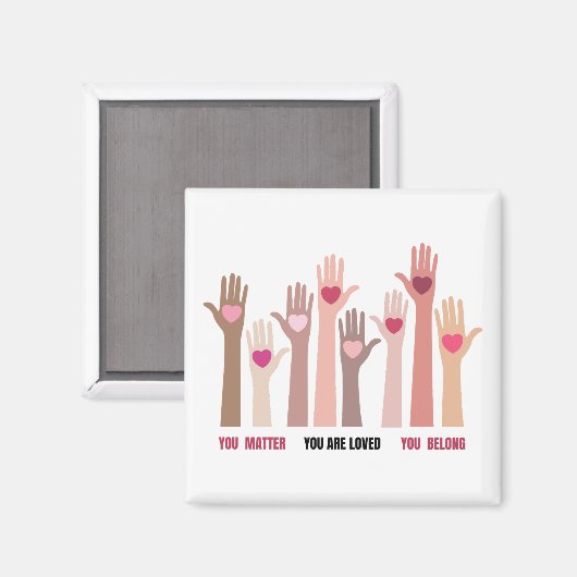 Aimant Vous Comptez Et Vous Êtes Une Affirmation Aimée (Recto/Verso)