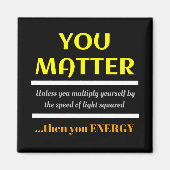 Aimant Vous Comptez Science Pun Fun (Devant)