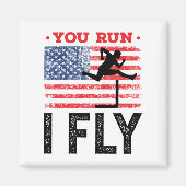 Aimant Vous courez I Flly Track et Field Hurdles Hurdler (Devant)