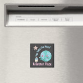 Aimant Vous Cuisez Le Monde Un Meilleur Endroit Cute Gâte (In Situ (Lave-vaisselle))