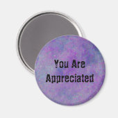 Aimant Vous Êtes Apprécié Employé Abstrait De Travail Vio (Recto/Verso)