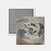 Aimant Vous Êtes Apprécié Rustic Brown Employé En Mosaïqu (Recto/Verso)