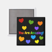 Aimant Vous Êtes Extraordinaire Rainbow Text (Recto/Verso)