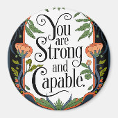 Aimant Vous êtes fort et capable Citation Inspirationnell (Devant)