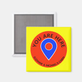 Aimant Vous êtes ici Locator Croise Door Marker (Recto/Verso)