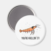 Aimant Vous êtes Krillin C'est drôle Krill Pun (Recto/Verso)