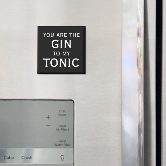 Aimant Vous êtes le gin pour mon cadeau de couples mignon (In situ (réfrigérateur))