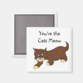 Aimant Vous êtes le miaulement du chat (Recto/Verso)
